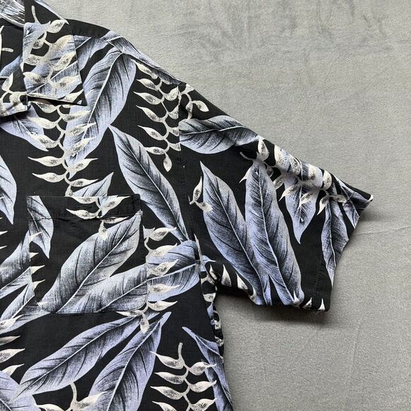 Banana Cabana Shirt Mens XL Short Sleeve Button Up Beach Wear 100% Silk - Picture 3 of 10